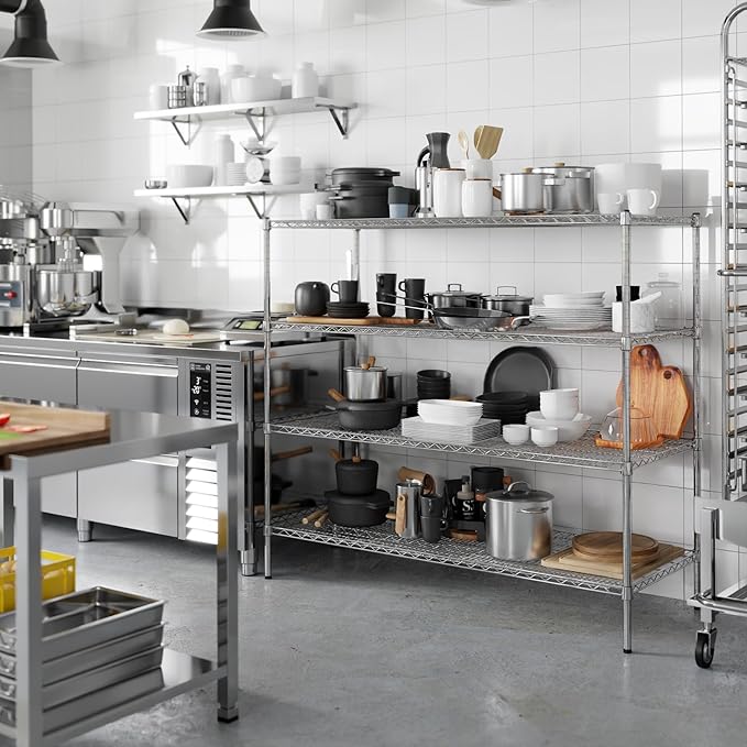 Regal Altair 24" Deep x 60" Wide x 54" Height Wire Shelving Kit | 4-Tier | NSF - Image 5