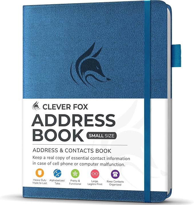 Clever Fox Address Book with alphabetic tabs by CleverFox