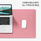 Auhoahsil Felt Desk Mat, Minimalist Large Mouse Pad XXL 35.5 x 15.7 in - Image 4