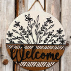 Wood front door sign Wood sign Home decor Welcome sign Sign - Image 2