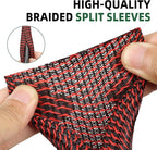 Split Wire Loom Tubing, Cable Protector Sleeve, Braided Cable Management - Image 3