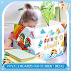 24 Pcs Privacy Boards for Student Desks Bright Colored Classroom Desk Divider - Image 4