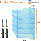 Kuntine.B Wall File Organizer Office Hanging Magazine Holder Wall File Organizer - Image 2