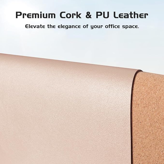 Aothia Double-Sided Desk Pad – 35.4" x 15.7" Leather Desk Mat - Image 2