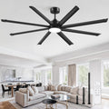 zmishibo 84 inch ceiling fans with lights,8 aluminum, main product view