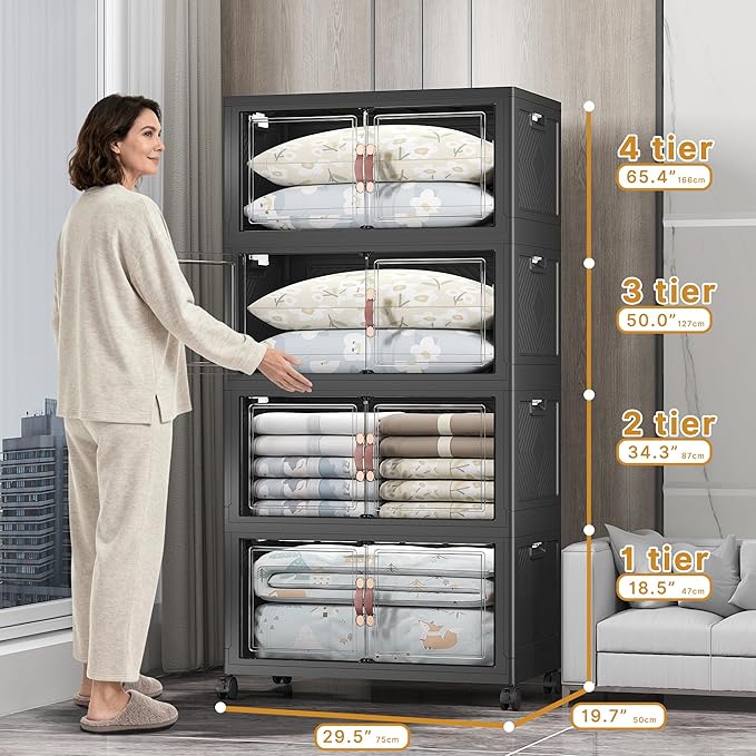 UAMFURI Extra Large Stackable Storage Bins - Image 2
