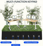 FLEXISPOT EN1 Bamboo Standing Desk, 48 x 24 Inches Whole-Piece Electric Height - Image 5