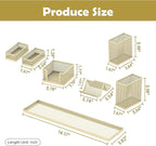 SUPEASY Pen Holder for Desk, 6 Piece Mesh Desk Organizer set for Office - Image 3