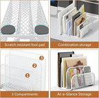 gianotter Mail Organizer Countertop, Metal File Holder - Image 4