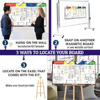 pmxboard Full Magnetic Agile Board Kit. Kanban Board, Scrum Board, Dry Erase - Image 8