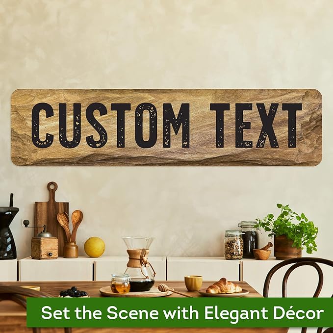 Custom Sign, Custom Street Sign, 11 Font Colors, 13 Font Styles, 4 Hole Options - Image 4