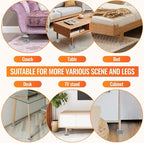 shouwuhho Furniture Risers, 4 Pack Bed Risers - Image 6