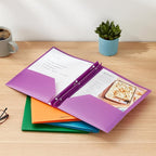 Amazon Basics Heavy Duty Colorful Plastic Folders - Image 7