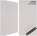 BUBOS 2 PCS Fabric Acoustic Panels, 47.2''x23.8'' Decorative Sound Dampening