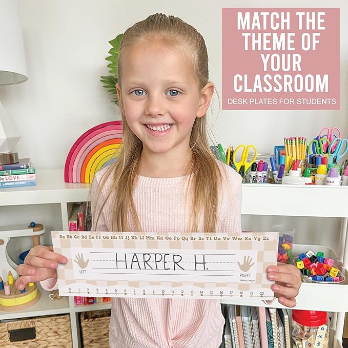 Desk Name Tags for Classroom – 36 Student Name Plates for Classroom Kindergarten - Image 5