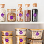 Purple 1 Inch Round Color Coding Labels - Image 5