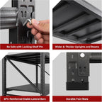 71.3" wide heavy duty garage shelving units,5000lbs deep on a desk or shelf
