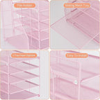 LEKETREE Desk Organizers and Accessories, 5-Tier Paper Letter Tray Organizer - Image 5