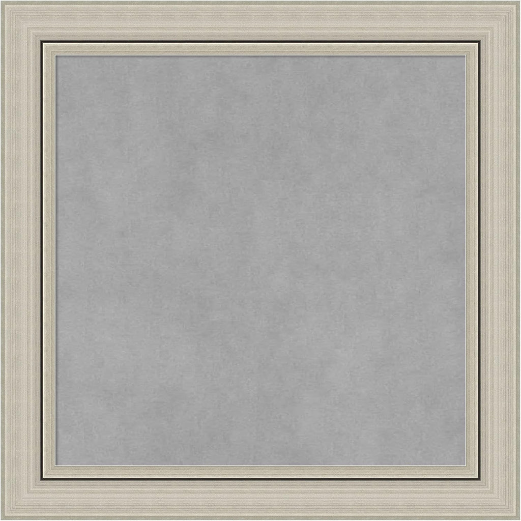 Amanti Art Silver Framed Magnetic Board 20x20 Small Vision Board