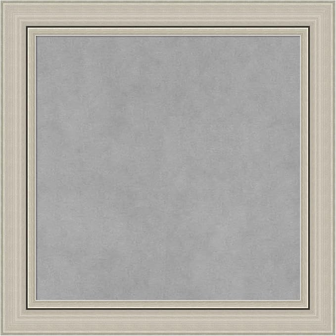 Amanti Art Silver Framed Magnetic Board 20x20 Small Vision Board by AmantiArt