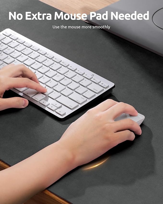 YSAGi Leather Desk Protector, Office Mat, Large Mouse Mat, Non-Slip PU Leather - Image 3