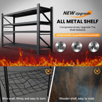 71.3” wide heavy duty metal garage shelving, adjustable, package contents