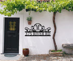 House Numbers for Outside With Custom Initial, Custom Metal House Numbers Sign - Image 5