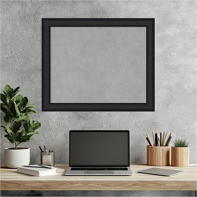 Amanti Art Black Framed Magnetic Board 19x23 Small Vision Board - Image 7