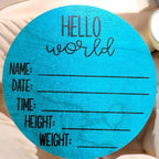 birth annoucement, Baby Room Sign, boys birth announcement, Newborn Gift - Image 2