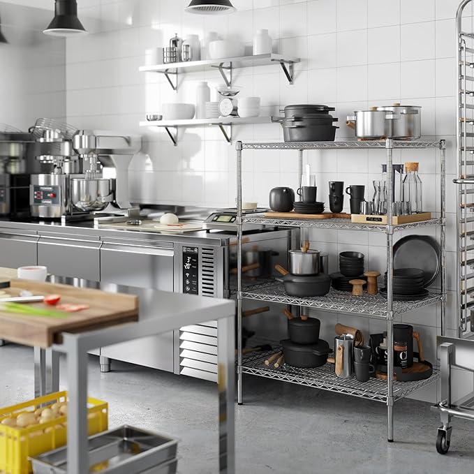 Regal Altair 24" Deep x 36" Wide x 54" Height Wire Shelving Kit | 4-Tier | NSF - Image 5