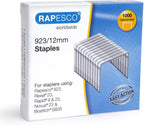 Rapesco 1550 ECO HD-140 Heavy-Duty Stapler, 140 Sheet Capacity, Black | Includes 1000 Heavy Duty 15/32" Staples, ECO Material, Soft-Feel Grip, Adjustable Paper Guide, for Office and School