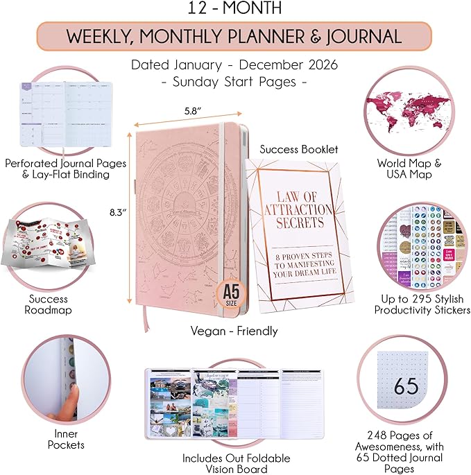 Law of Attraction Planner 2026 Deluxe - Image 2