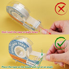 WOSWEL Tape Refills with Dispenser, 24 Roll Invisible Tapes, 3/4 Inch X 1000 in - Image 4