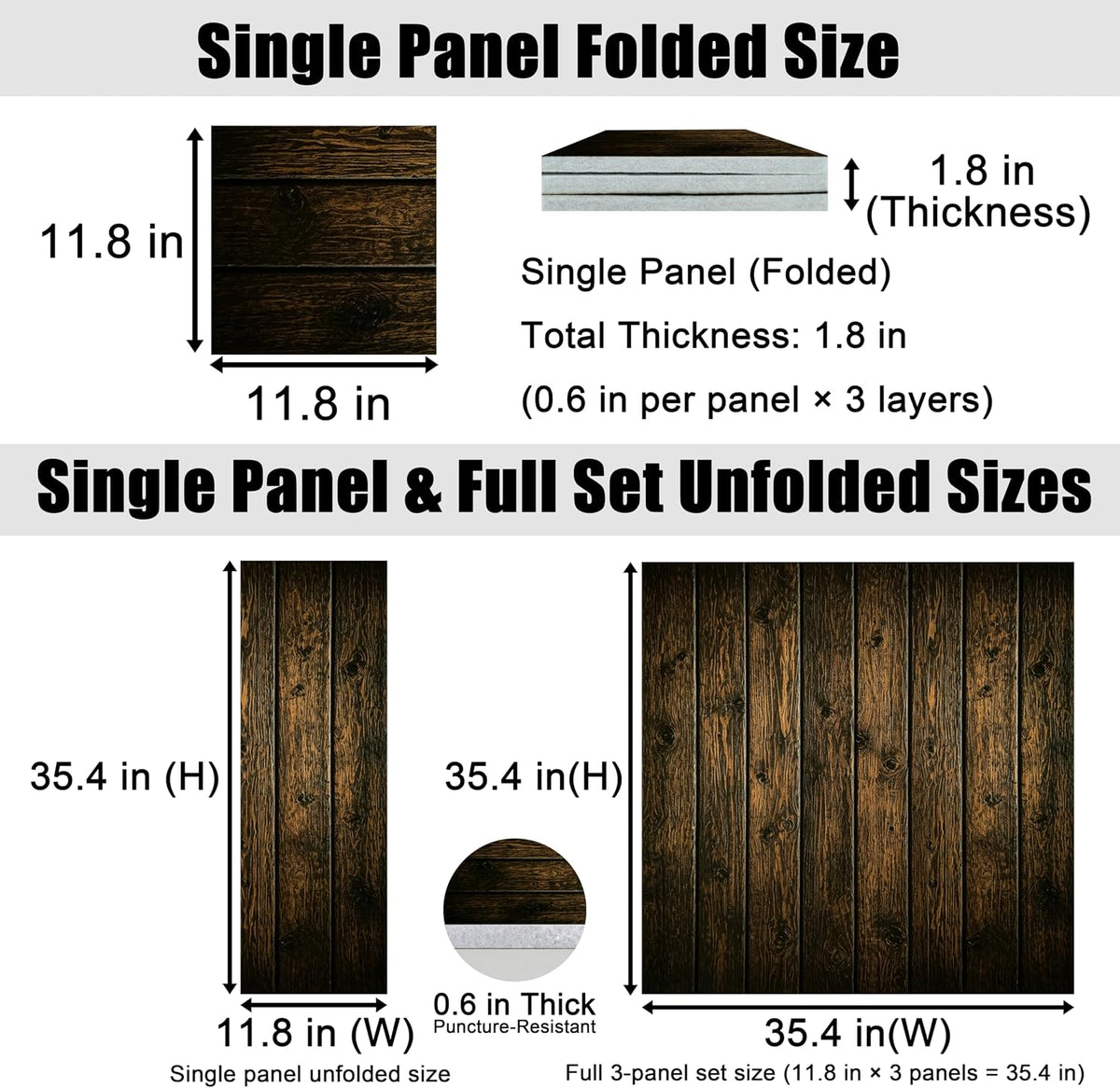 Felt Dart Board Wall Protector Foldable Cork Alternative Backing Board, 35.4x...
