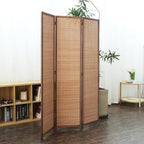 Furnnylane 3 Panel Bamboo Room Divider and Folding Panel Screen, Bamboo Panel - Image 3