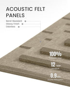 Large Felt Bulletin Board 48" x 36" Cork Board Alternative-12 Pack - Image 4