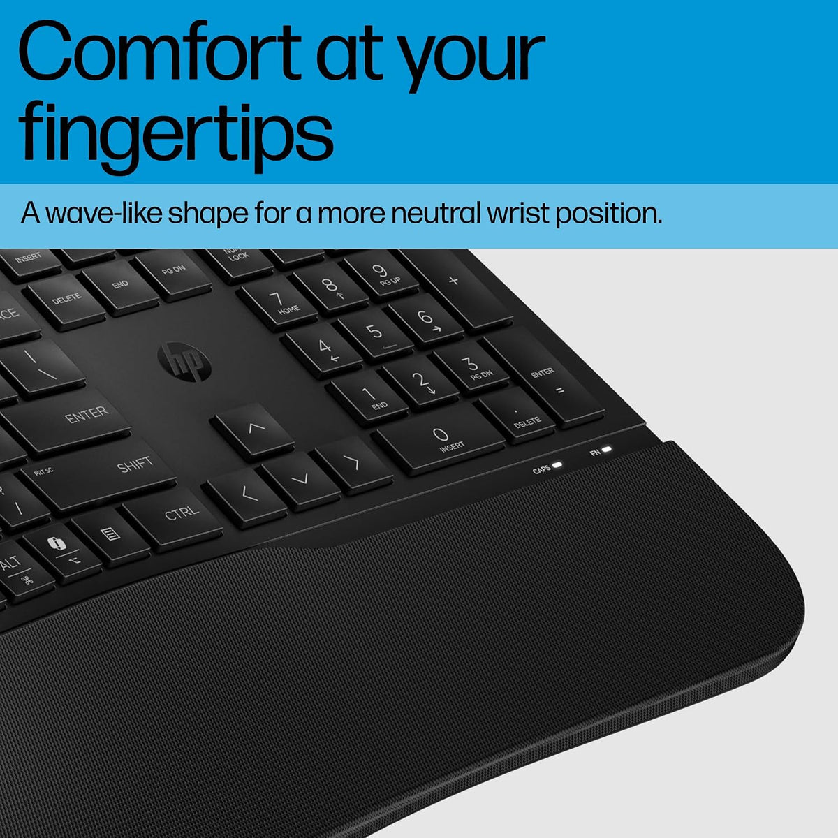 HP 480 Comfort Wired Keyboard - Plug & Play Keyboard, Connect to PC or La...