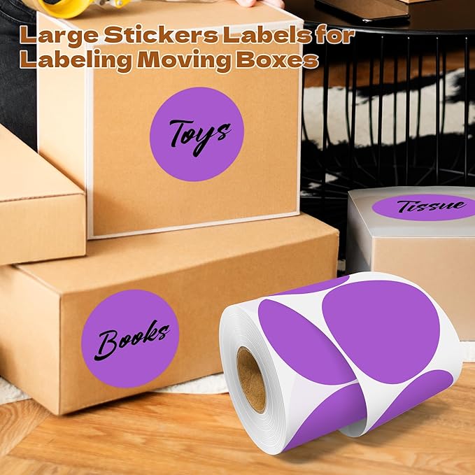 3 Inch Round Color Coding Labels - Image 5