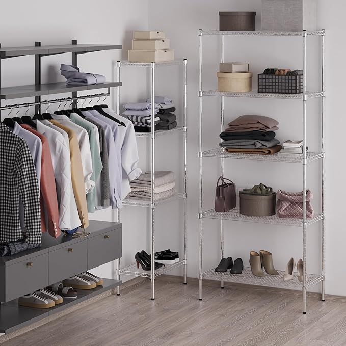 Regal Altair 18" Deep x 36" Wide x 86" Height Wire Shelving Kit | 5-Tier | NSF - Image 5