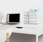 Letter Tray Paper Organizer 5-Tier Desk Organizer File Organizer Paper Holder - Image 4
