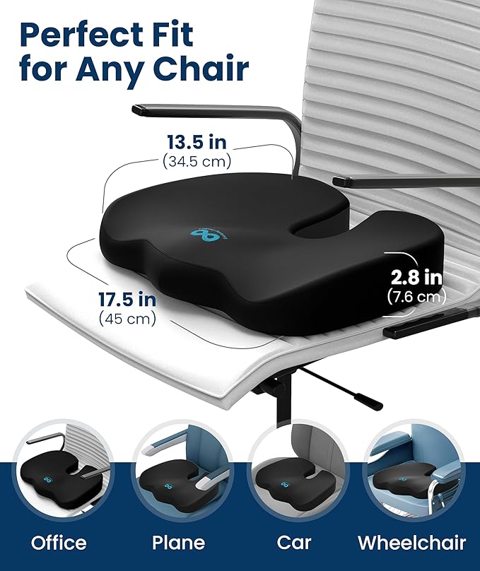 Everlasting Comfort Doctor Recommended Memory Foam Seat Cushion - Image 4