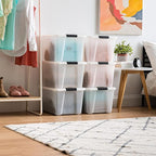 IRIS USA 40 Qt Stackable Plastic Storage Bins - Image 2