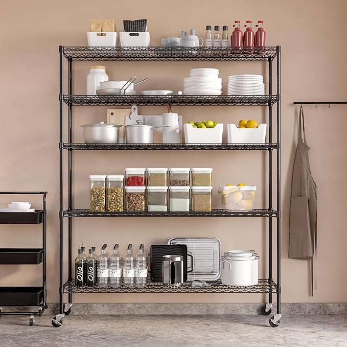 Seville Classics UltraDurable Heavy Duty NSF Solid Steel Wire Rack Storage Unit - Image 9