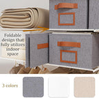OUTBROS Foldable Storage Box for Shelves, 15 x 10.2 x 7.9 inch Fabric Baskets - Image 6