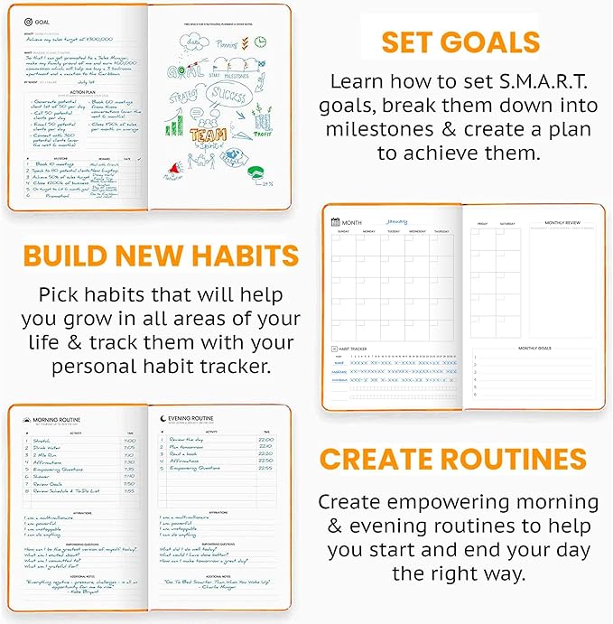 Wyze Planner Undated Daily Planner – 1-Year B5 Productivity Organizer - Image 3