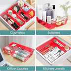 WOWBOX 25 PCS Plastic Drawer Organizer Set, 4 Sizes Desk Drawer Divider - Image 5