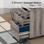 VINGLI 3-Drawer File Cabinet - Image 7