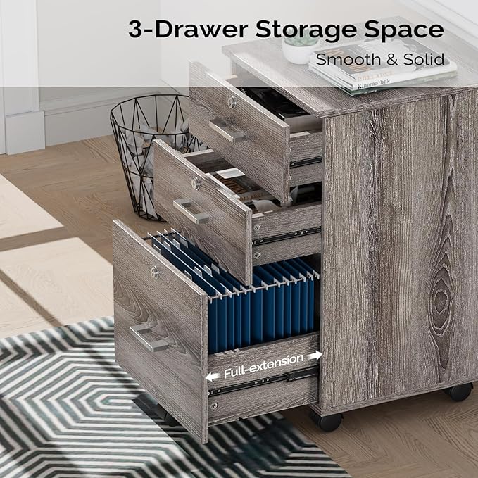 VINGLI 3-Drawer File Cabinet - Image 7