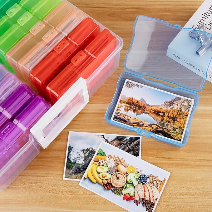 Find Scrapblooms 4×6 Photo Storage Box, Plastic photo keeper - Image 6