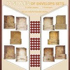 TaoBary 160 Pcs Stationery Paper Set 50 Double Sided Stationery Papers - Image 5